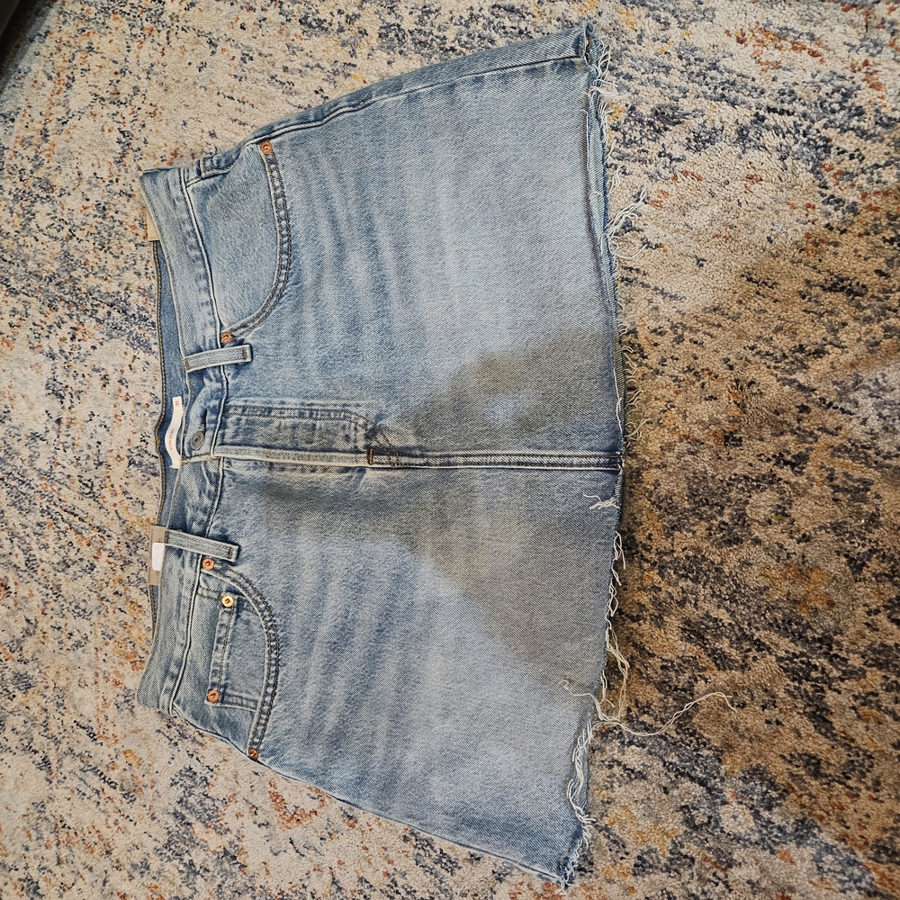 Levi's Blue Jean Shorts Distressed Cut-Off Style